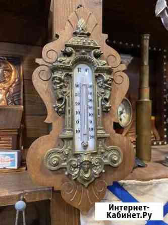 Антикварный кабинетный термометр, 19 век Астрахань