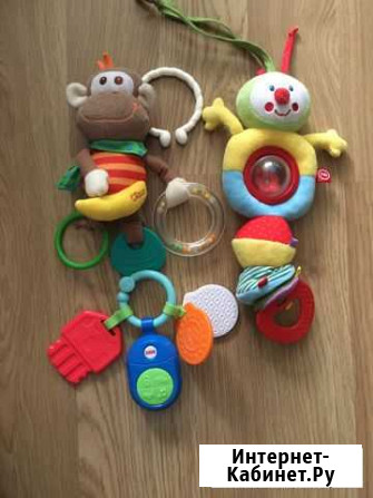 Прорезыватель, погремушка chicco fisher price Псков - изображение 1