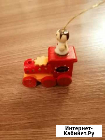 Паровоз деревянная новогодняя игрушка Петрозаводск - изображение 1