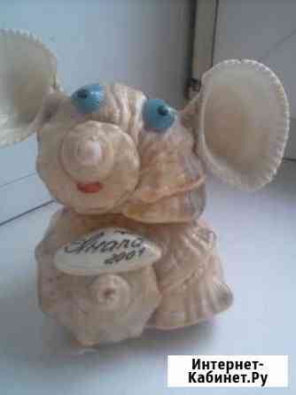 Мышонок (символ года) из морских раковин Йошкар-Ола