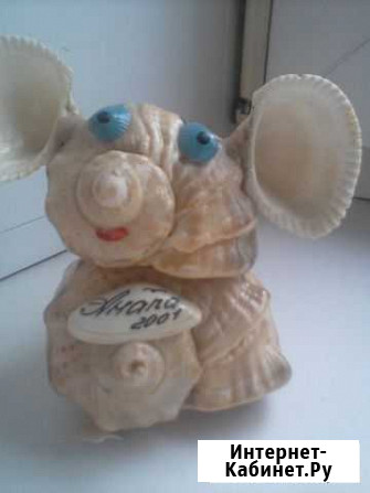 Мышонок (символ года) из морских раковин Йошкар-Ола - изображение 1