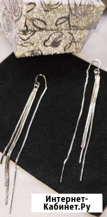 Серьги продевки серебро 925, новые Краснодар - изображение 1