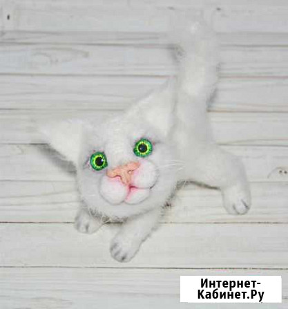Интерьерная игрушка котёнок Пушок Новомосковск - изображение 1