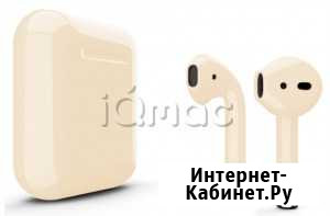 AirPods 2 - беспроводные наушники Apple Бежевый Краснодар - изображение 1