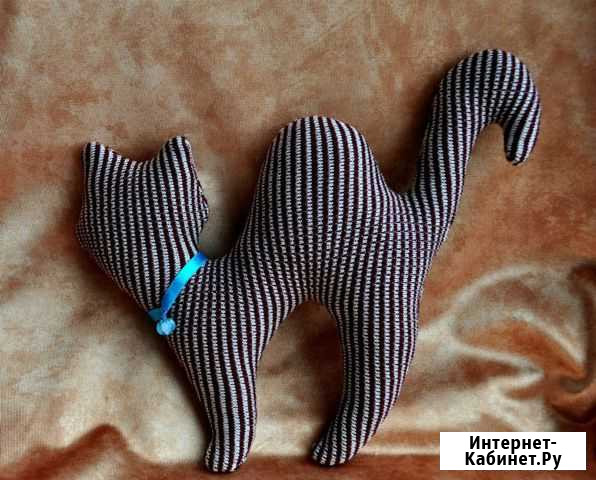 Интерьерная игрушка кошка, ручная работа Курск - изображение 1