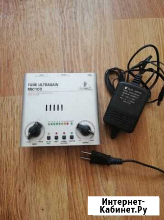 Микрофонный ламповый предуселитель Behringer Tube Дубенки - изображение 1