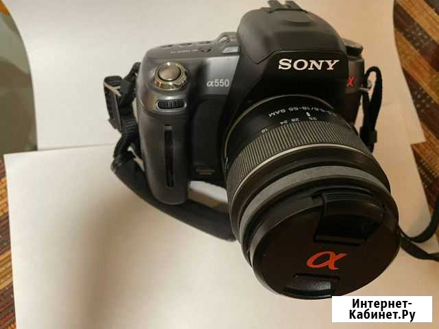 Зеркальный фотоаппарат sony А550 Казань - изображение 1
