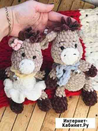 Бычок ручной работы, плюшевая игрушка Тюмень