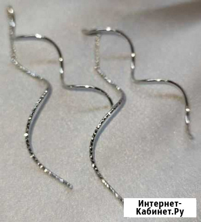 Серьги серебро 925 продевки распродажа Краснодар - изображение 1