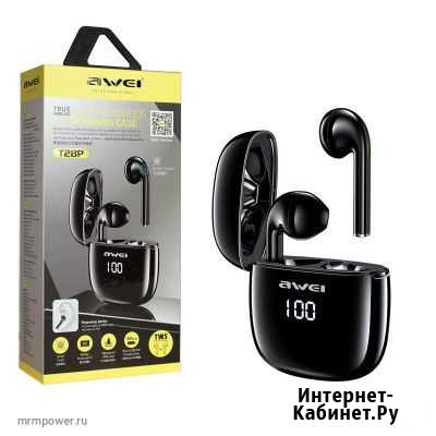 Беспроводные Bluetooth-наушники Awei T28P Петрозаводск - изображение 1
