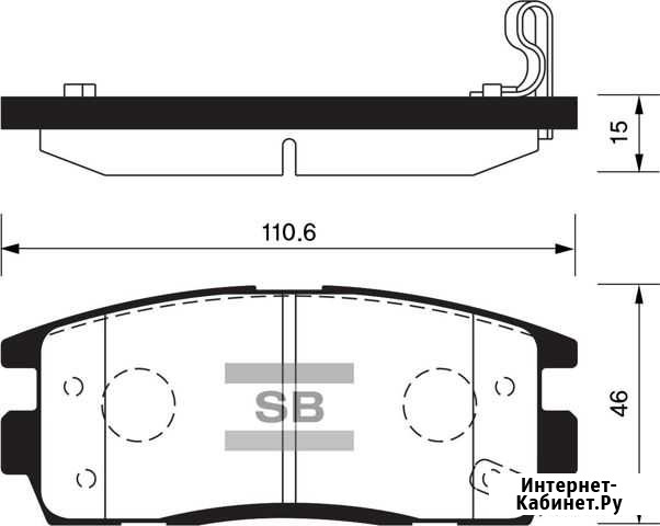 Колодки тормозные дисковые, задние Chevrolet Capti Красноярск - изображение 1