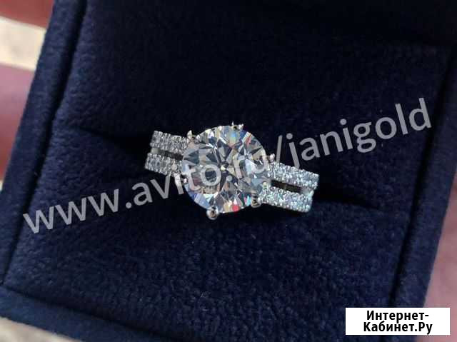 Золотое кольцо с бриллиантоми Москва - изображение 1