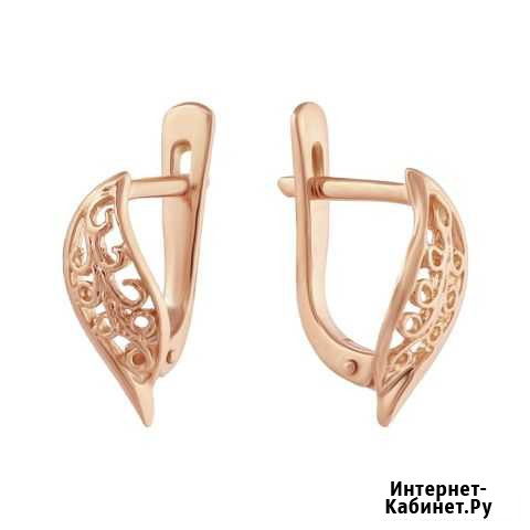 Серьги из золота 585 пробы Набережные Челны - изображение 1