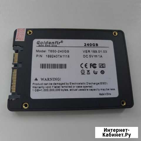 Продам SSD Goldenfir 240 Гб Хабаровск - изображение 1