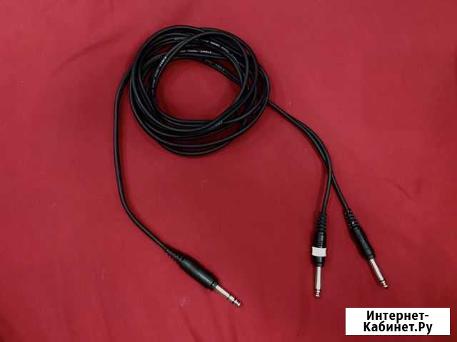 Кабель 6.3 Jack - 2 jack (LxR) 3m Видное - изображение 1