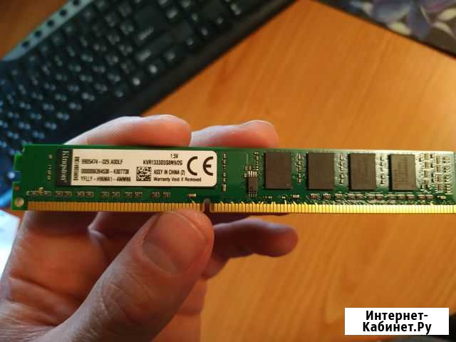 Оперативка kingston DDR3 1333MHz 2шт по 2GB Заполярный - изображение 1