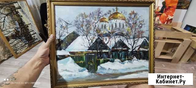 Картина этюд маслом с натуры Самара - изображение 1
