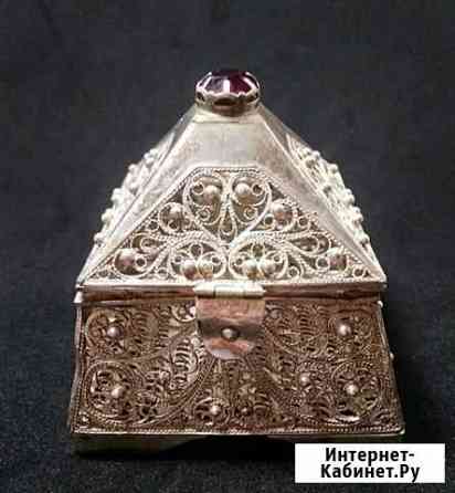 Шкатулка. Ларец. Скань. Филигрань. СССР Кострома