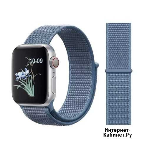 Ремешок для Apple watch нейлон 42-44 мм синий Рязань - изображение 1