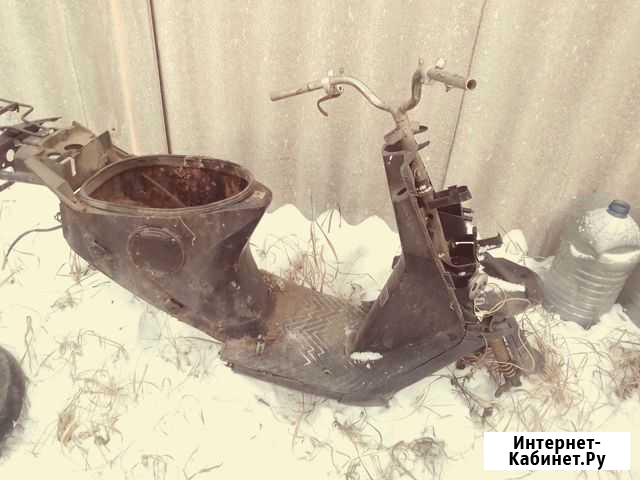 Рама мокик Сузуки-адрес 1990г., к ней пластик Смоленка - изображение 1