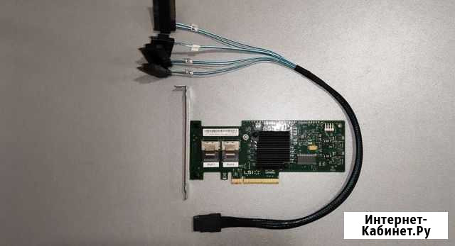 Контроллер Raid LSI SAS9220-8i + кабель miniSAS Москва - изображение 1