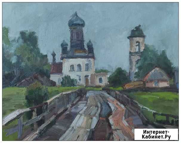 Картина маслом на холсте, пейзаж Омск - изображение 1