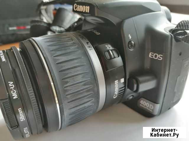 Зеркальный фотоаппарат Canon 400D, со стеклом, кар Тюмень - изображение 1