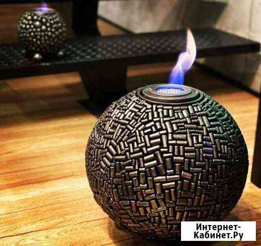 Биокамин настольный шар Москва