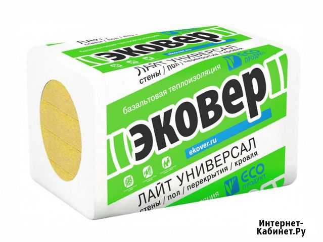 Утеплитель эковер лайт универсал 1000х600х100 мм Бор - изображение 1