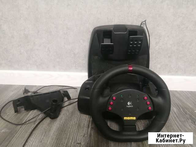Игровой руль logitech momo racing Люберцы - изображение 1