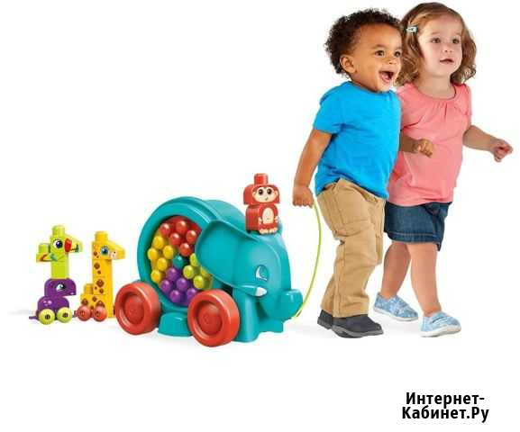 Слон на веревочке mega blocs Видное - изображение 1