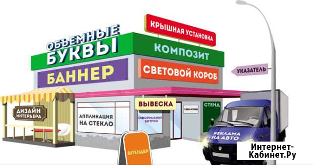 Изготовление и монтаж наружной рекламмы Череповец - изображение 1