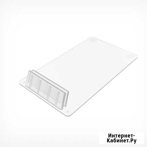 Держатель ценника пластиковый под углом 75 cardfix Октябрьский - изображение 1