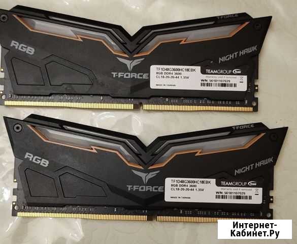 Оперативная память DDR4 3600mhz T Force Ростов-на-Дону - изображение 1