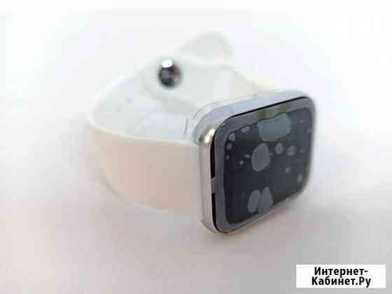 Часы Smart Watch серебро белый ремешок Новокузнецк