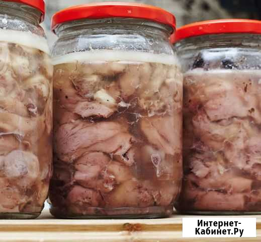 Тушёнка из курицы и свинины. Сало солёное Кольчугино - изображение 1
