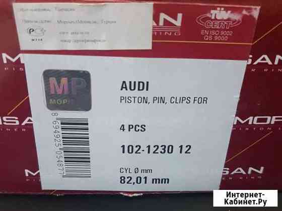 Поршень для Audi 80/100, VW Golf/Passat d81 +1.0 Саратов