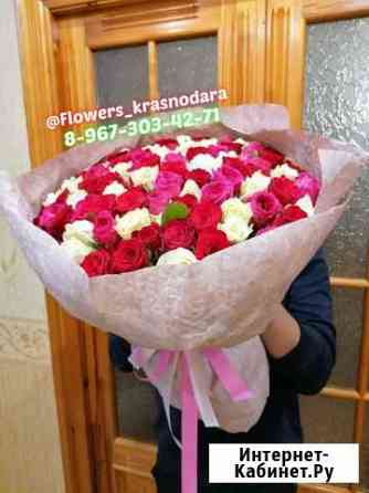 101 роза красные розы букеты Краснодар
