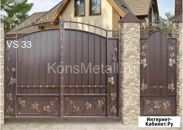 Распашные ворота кованые VS 33 Волгоград - изображение 1