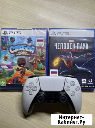 Игровая приставка Sony PS5 + 2 игры Иркутск - изображение 1