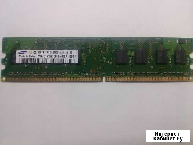 Оперативная память ddr2 samsung 1gb 1rx8 pc2-6400u Уфа - изображение 1