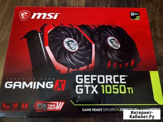 Видеокарта GeForce GTX 1050 ti GamingX 4Gb Невинномысск - изображение 1