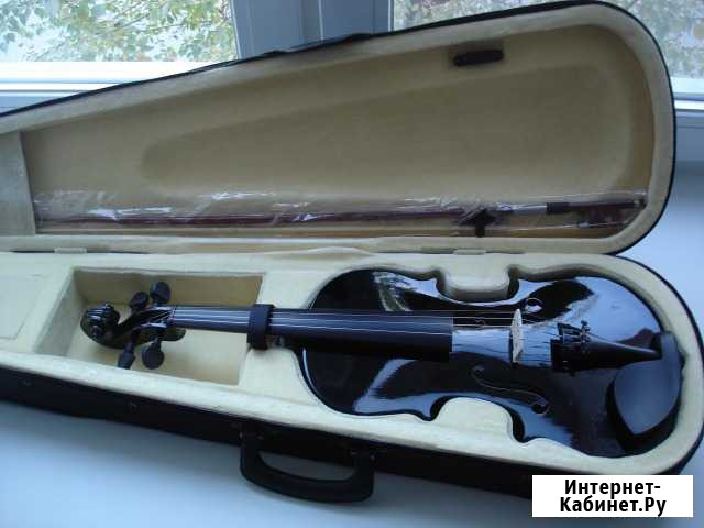 Скрипка 4/4 черная Black-49V Москва - изображение 1