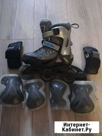 Роликовые коньки rollerblade с комплектом защиты Курск - изображение 1