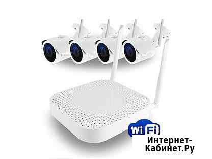 Комплект видеонаблюдения ginzzu HK-420W Казань - изображение 1