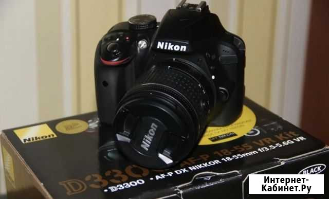Новая камера Nikon D3300 объектив Kit 18-55 Москва - изображение 1