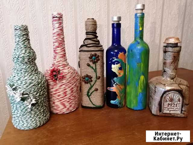 Бутылка декоративная, дизайнерская, для напитков Гатчина - изображение 1