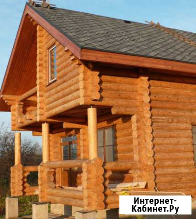 Сруб (оцилиндрованный) 6.7 на 10.5.Кировский лес Казань - изображение 1