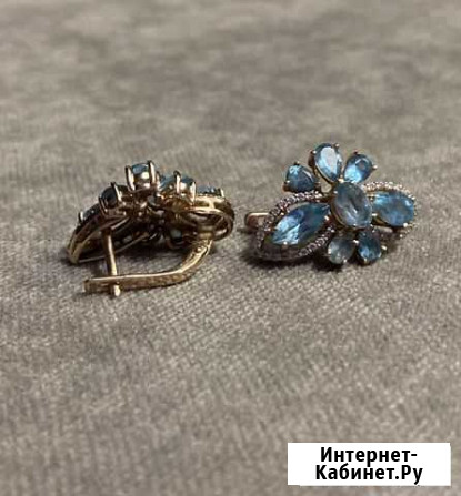 Серьги Золото 585 6.98гр Петропавловск-Камчатский - изображение 1