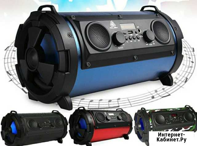 Колонка-бумбокс goldenultra BT-1602 Bluetooth Омск - изображение 1